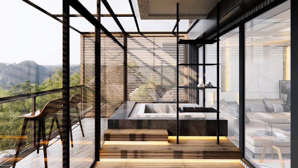 別墅室內設計｜山水共色，透天別墅設計案-8