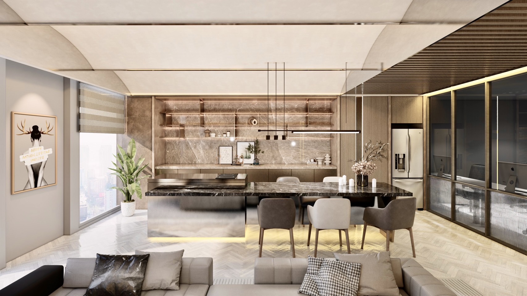 台北室內裝潢｜鎏金絕色，招待會所設計案-cover