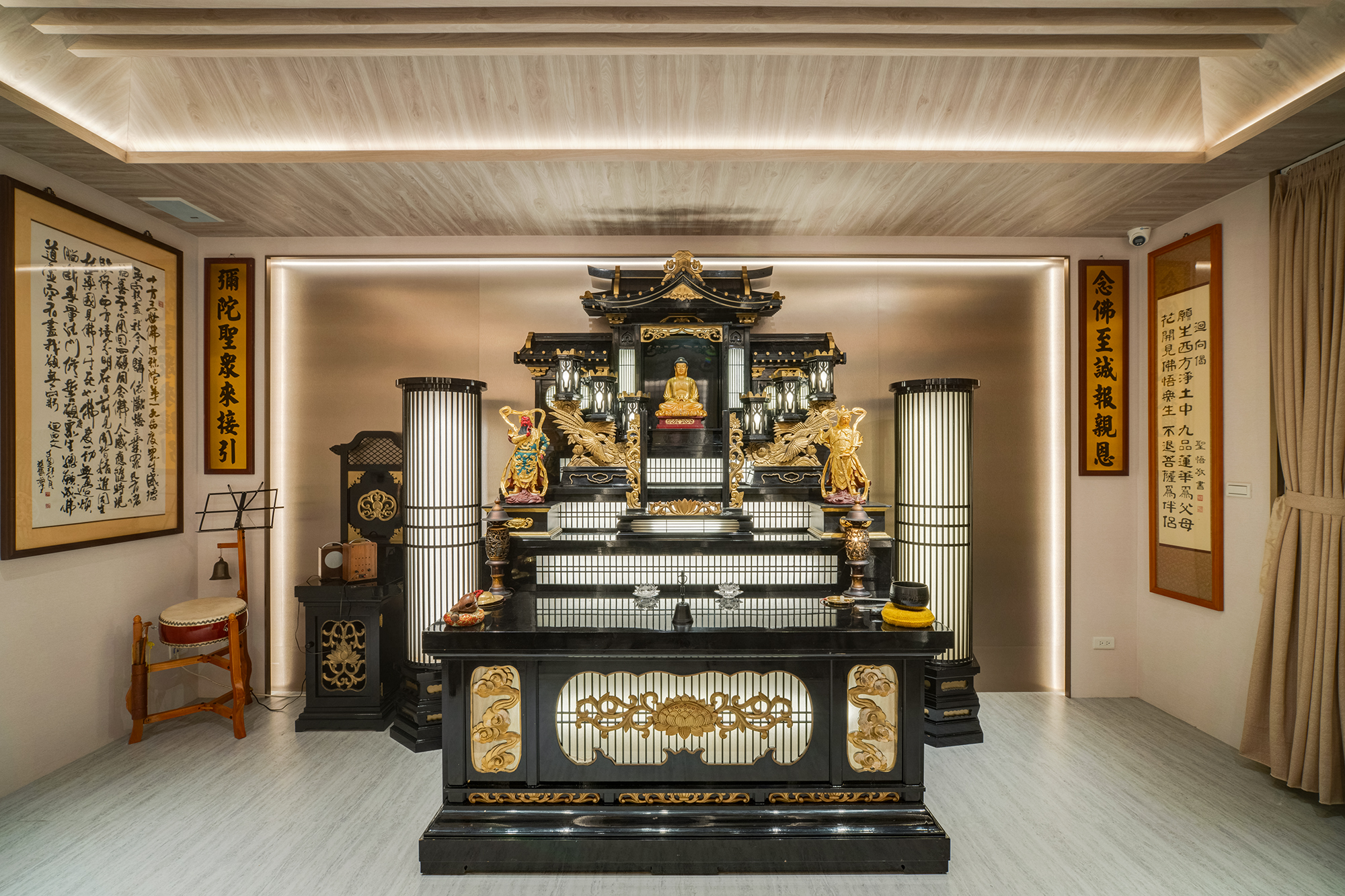 新北室內設計推薦｜現代禪語，板橋靈堂設計案-8