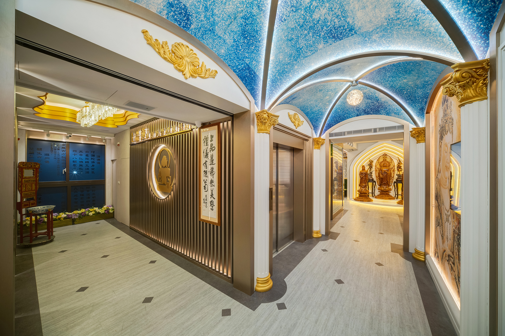 新北室內設計推薦｜現代禪語，板橋靈堂設計案-4