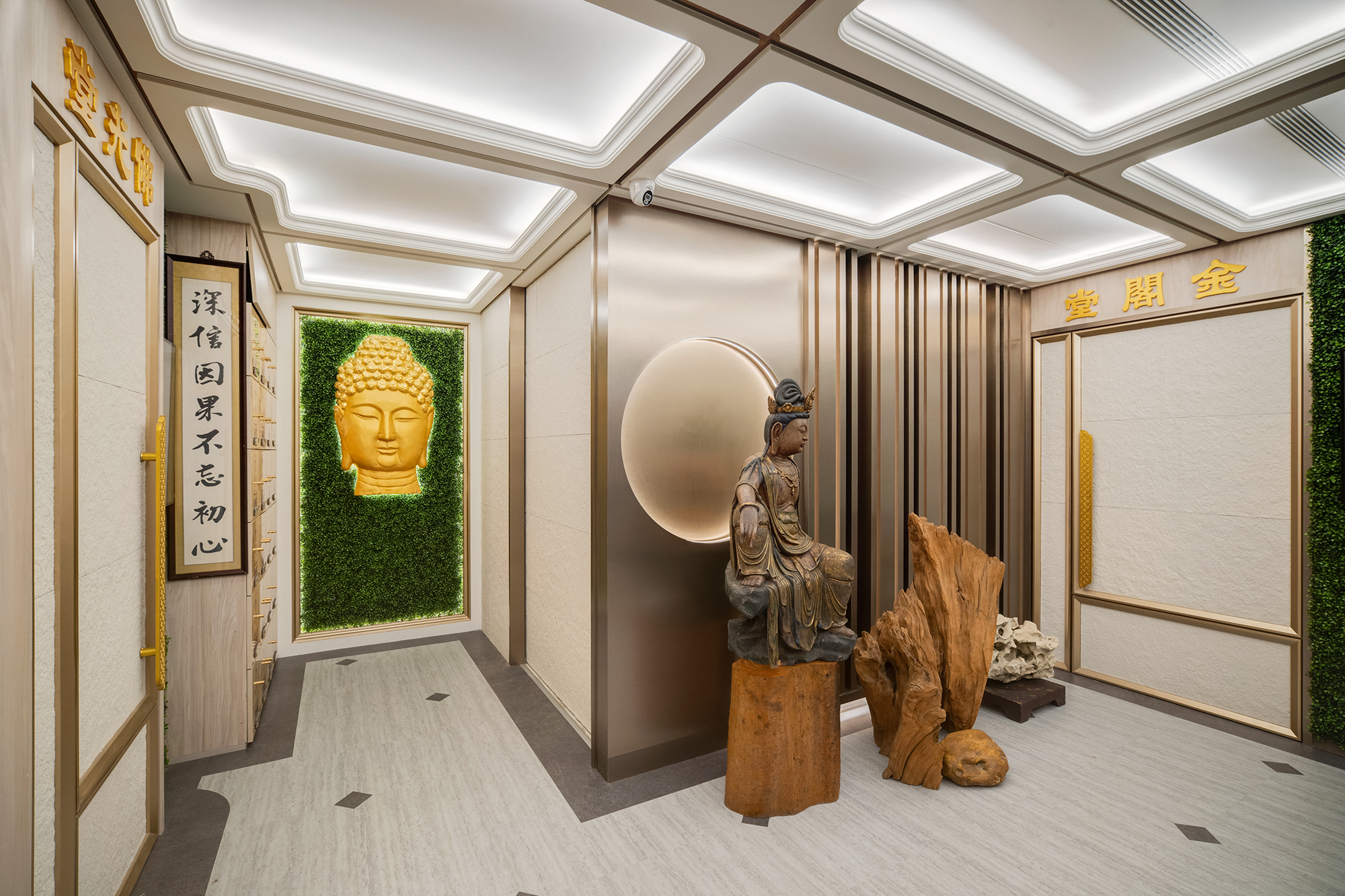 新北室內設計推薦｜現代禪語，板橋靈堂設計案-7