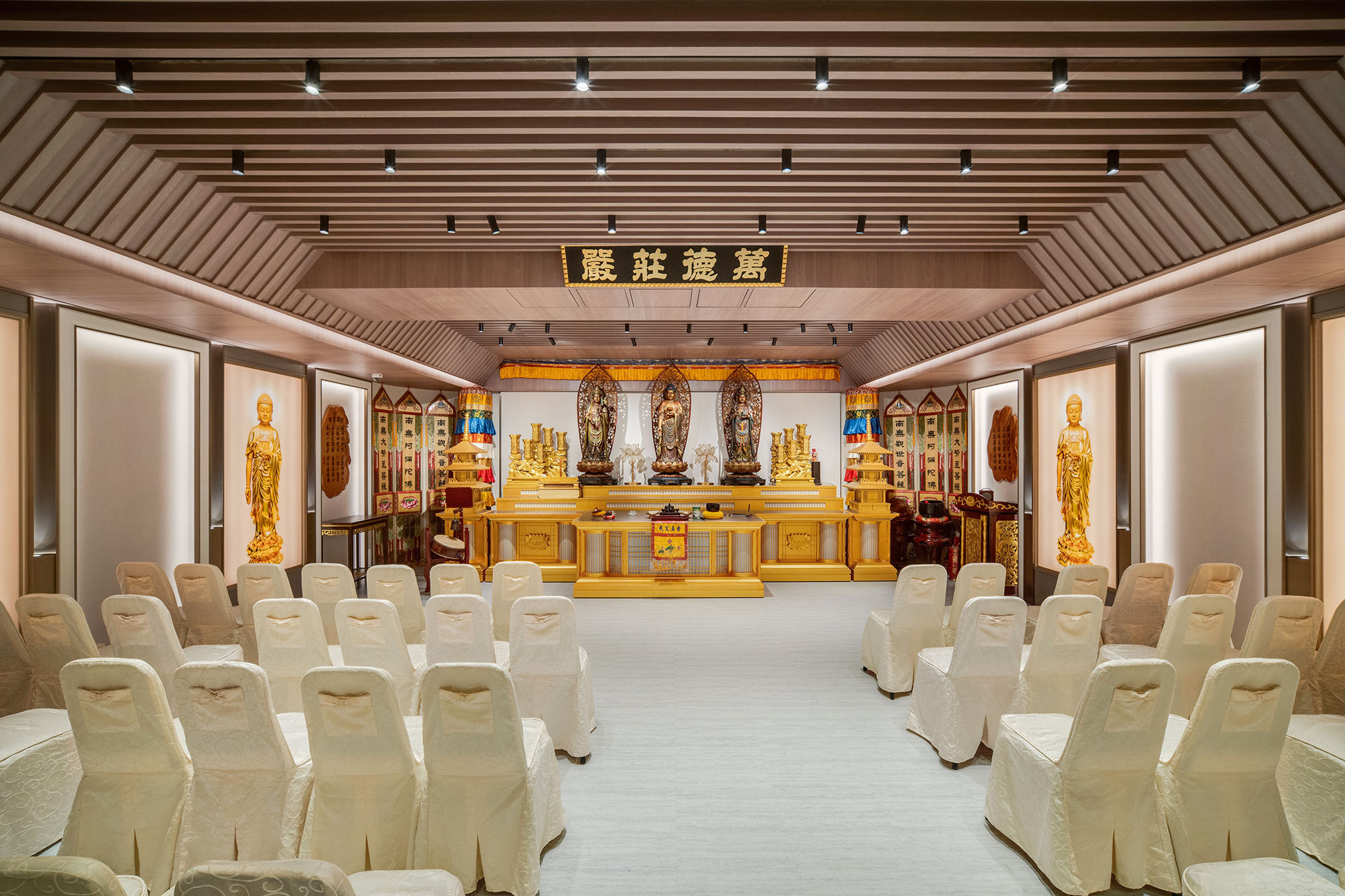 新北室內設計推薦｜現代禪語，板橋靈堂設計案-5